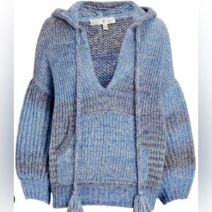 LoveShackFancy knit sweater hoodie
